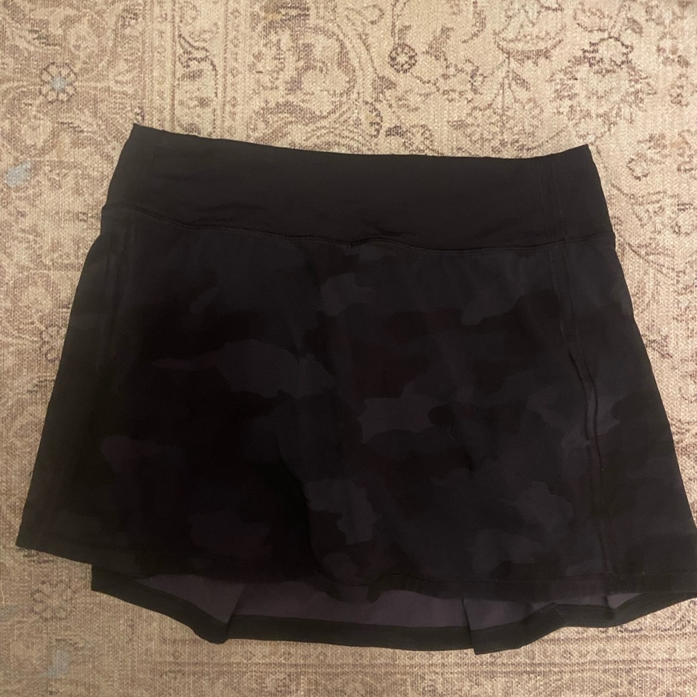 Lululemon Black Camouflage Skort